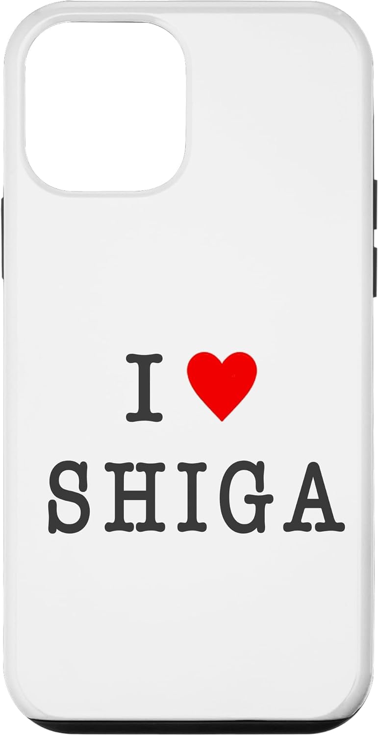 アイラブ・SHIGA 滋賀（I Love ハート）【47都道府県】ジモティ プレゼント お土産 面白 スマホケース iPhone 14 Plus 用