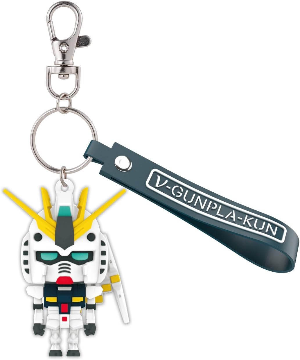 Bandai Spirits Mascot Keychain, Char Zaku-kun 3D Rubber Mascot Keychain