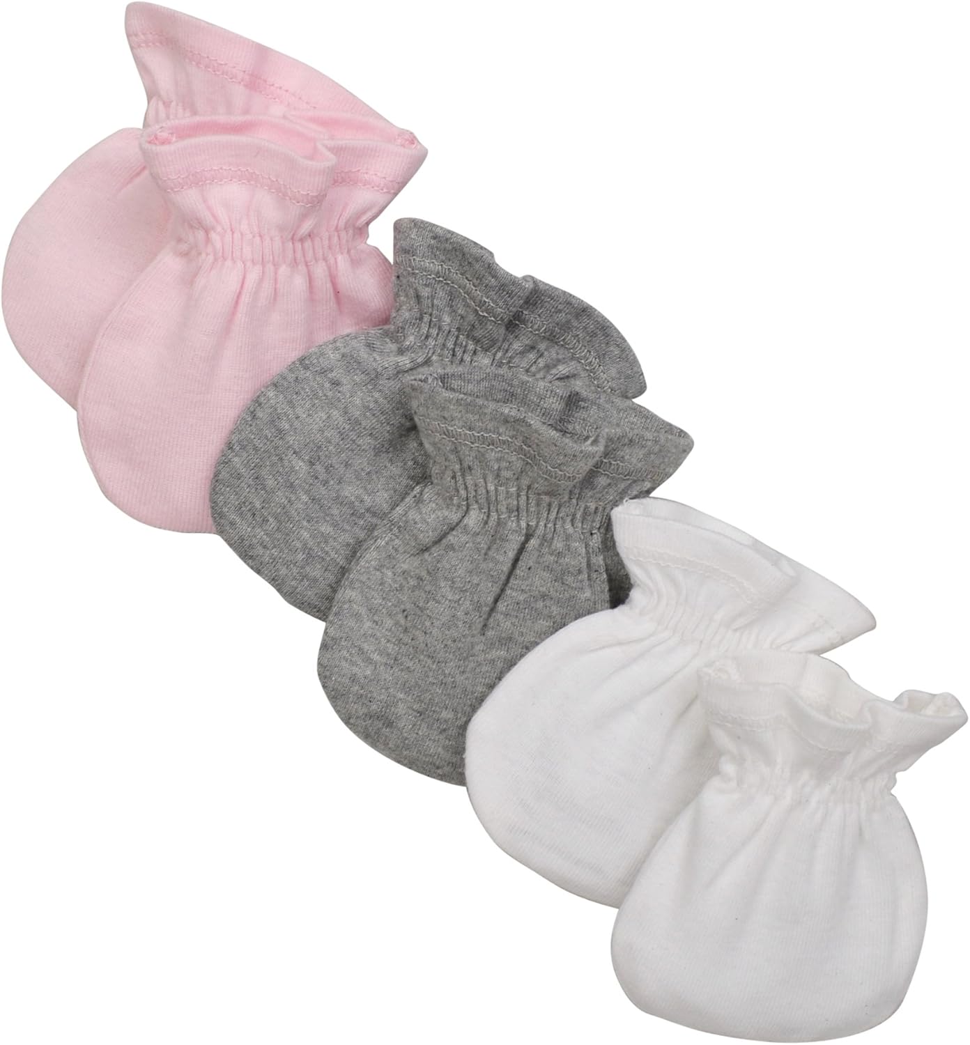 Burt's Bees Baby - Mitones para bebé, antiarañazos, 100% algodón orgánico, juego de 3