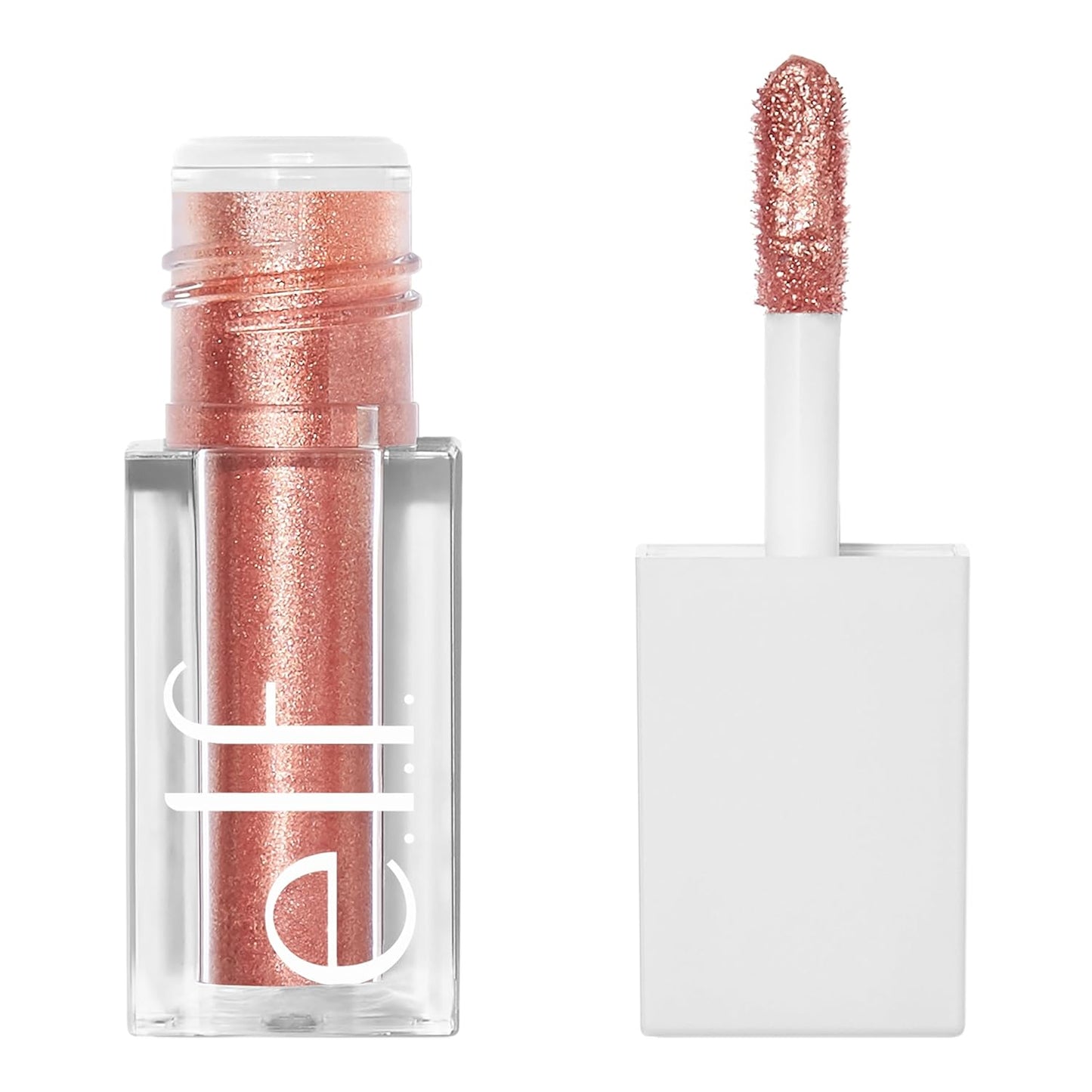 e.l.f. Sombra de ojos líquida metálica, fórmula de gel, acabado multidimensional para un aspecto de ojos atrevido, cobertura de un solo paso, vegano y libre de crueldad, Moon, 0.1 onzas líquidas