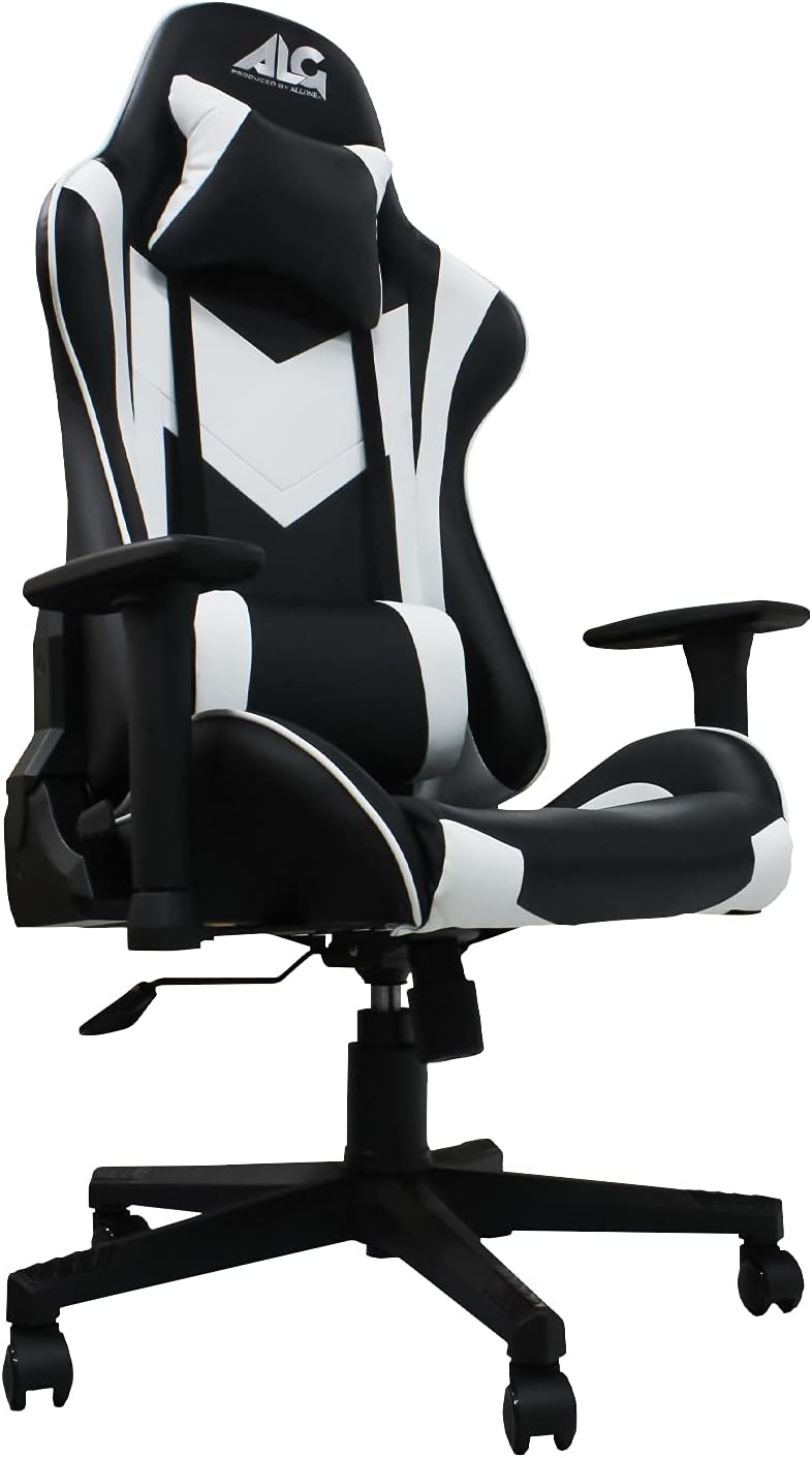 Allone Gaming Chair Sanrio Characters Kuromi 26.4×26.4×48.8 inches, Purple, e-sports, Infinite Reclining Function, Adjustable Height, Removable Headband, Lumbar Support, and Headrest, Cute, ALG-GMCKU