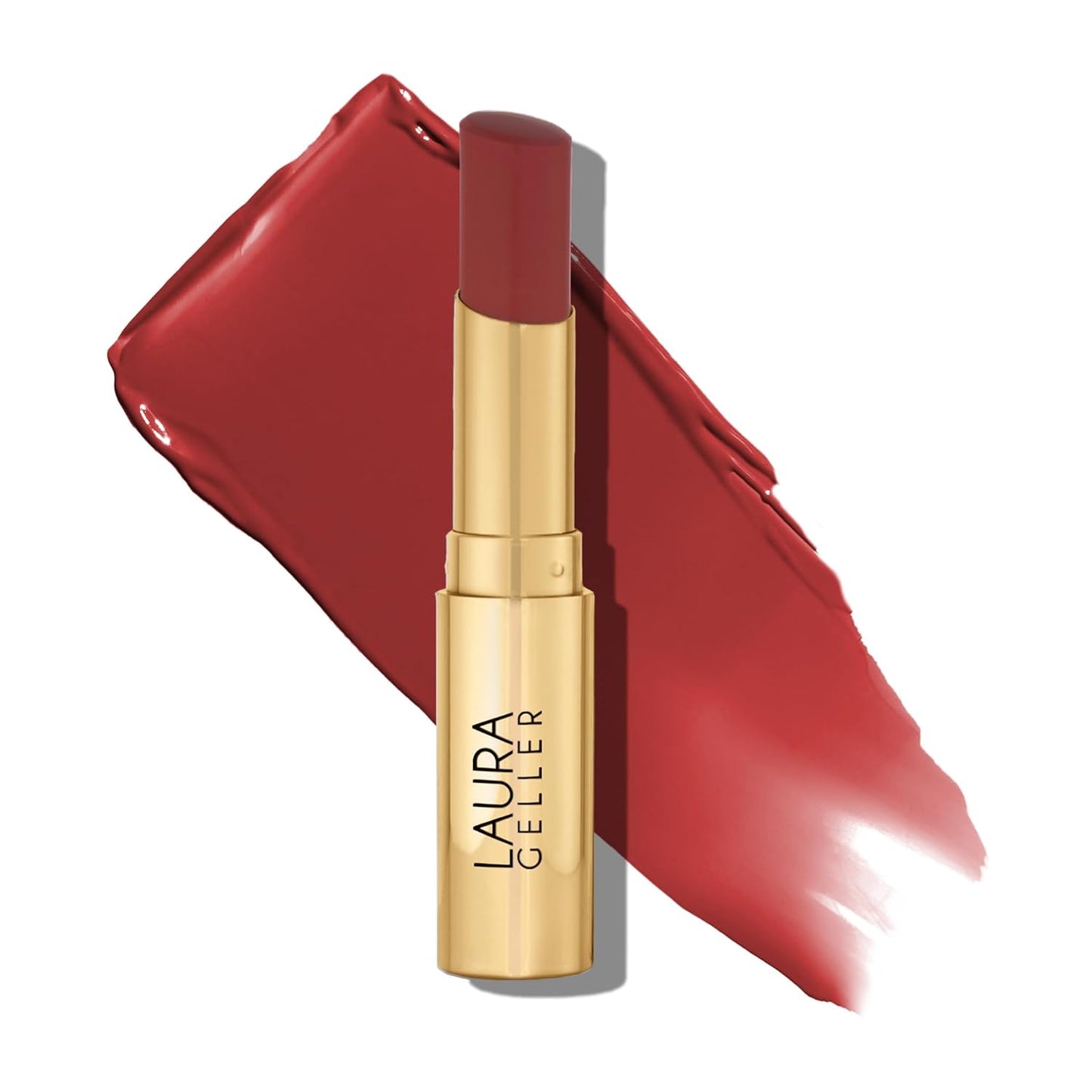 LAURA GELLER NEW YORK Bálsamo en gel hidratante con color para labios - In the Buff - Vitamina E hidratante - Acabado semibrillante