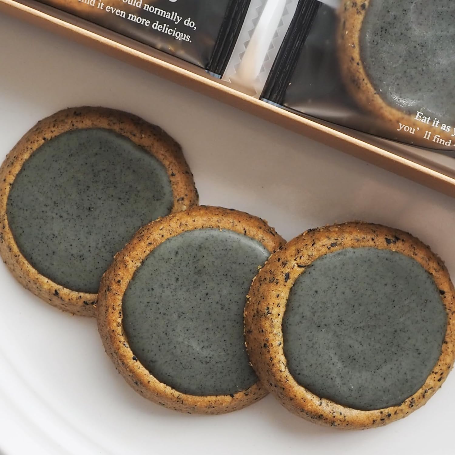Sesame-filled Tart Cookies, Pack of 18