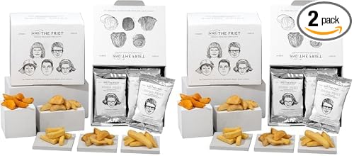 AND THE FRIET アンド・ザ・フリット Mini 10-Piece Dried Fries Individually Wrapped, Seasonal Winter Gift, Souvenir, Sweets, Potato Chips, Assortment, Tokyo Souvenir, Return Gift