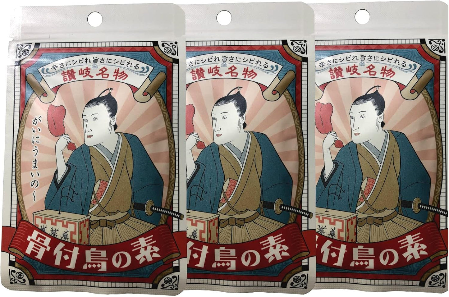 Kagawa Specialty Honetsukidori Seasoning - Just Grill Chicken Thigh Meat with Garlic and Spices, Authentic Snack (5 pieces) Garlic Powder, Spices, Chicken, Garlic Powder, Bone-in Chicken Thigh Meat