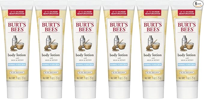 Burt's Bees Loción corporal de leche y miel, 12 onzas (paquete de 3)