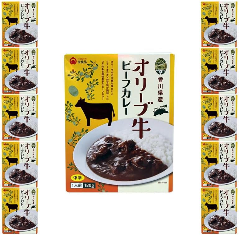 Kagawa Prefecture Olive Beef Curry Shodoshima Treasure Foods (6.3 oz (180 g) Single Item)