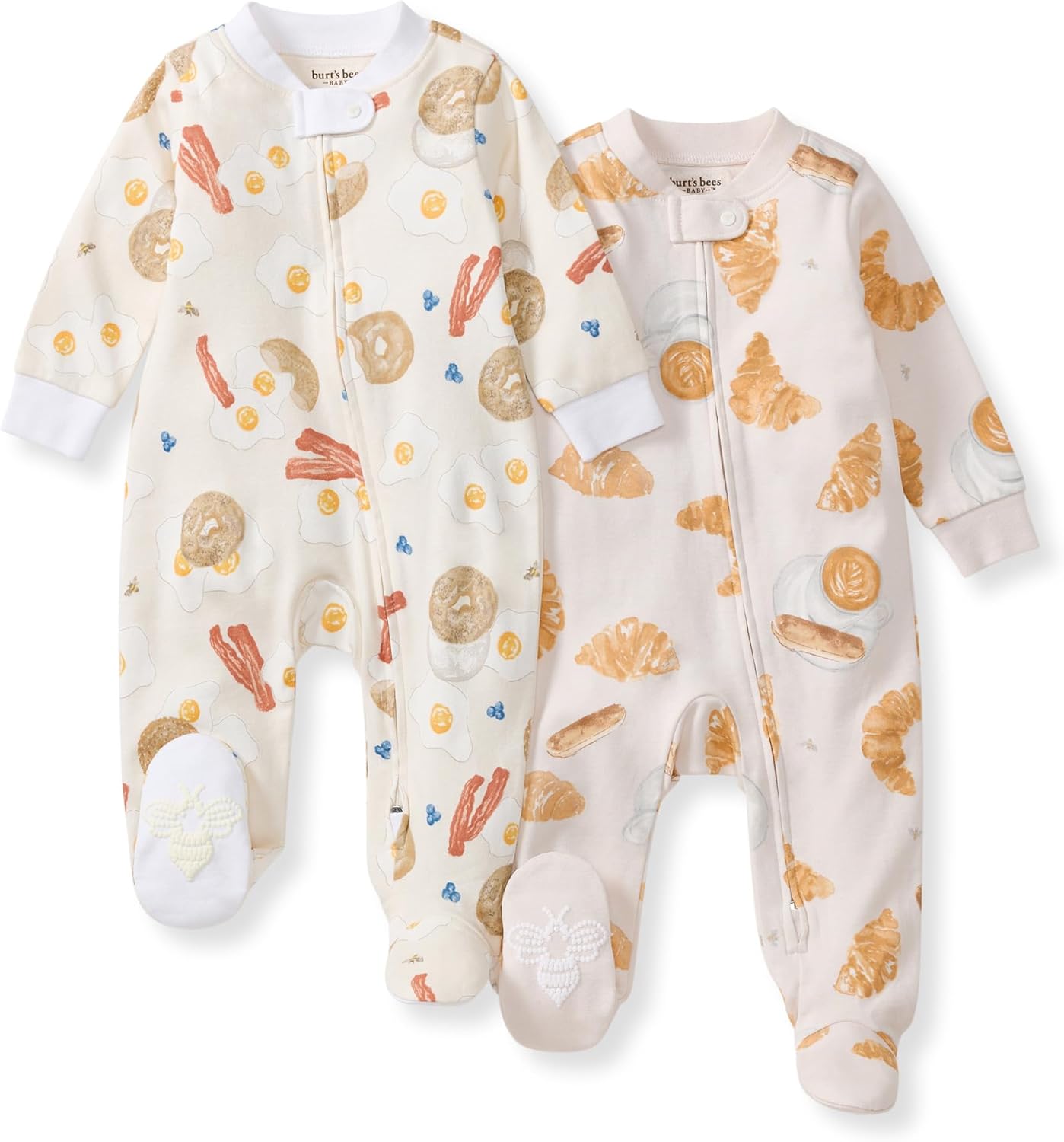 Burt's Bees Baby Pijama con pies de algodón orgánico para niños
