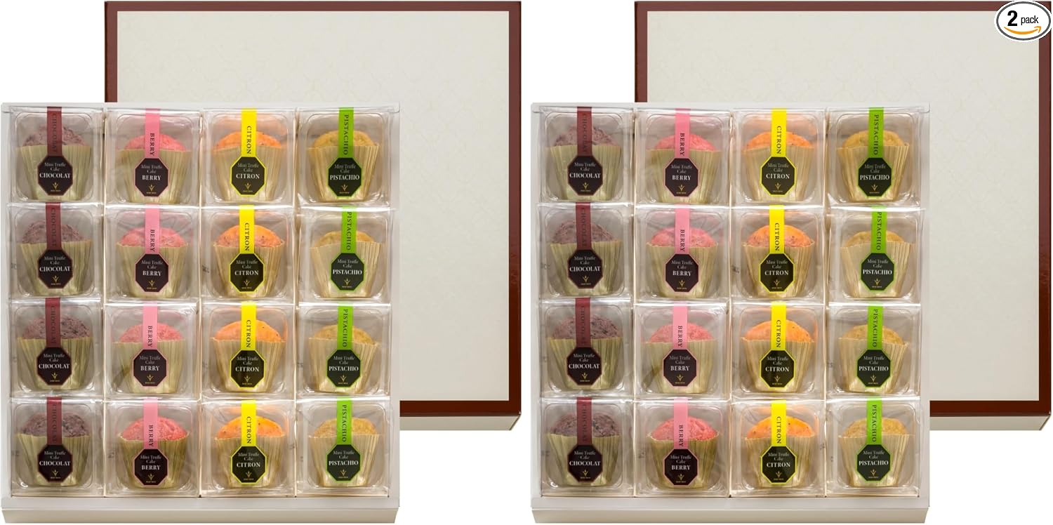 BOULMICH Mini Truffle Cakes (Pack of 16) Same Day Shipping No Carry Bag Homecoming Souvenir Gift Candy Sweets Assorted
