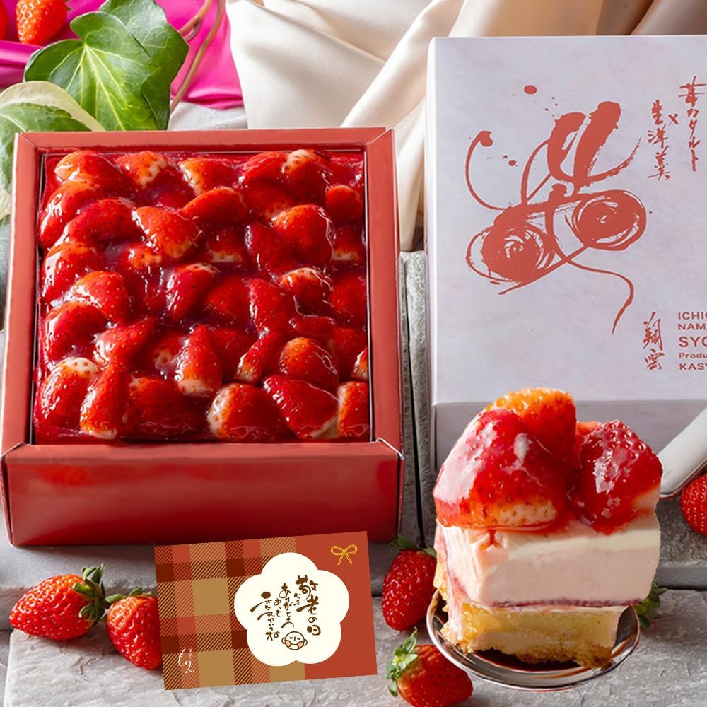 Kasho Morin Strawberry Mont Blanc, Luxury Strawberry Trio (Strawberry Tart, Tiramisu, and Icing Combination) Pre-order, Sweets, Gift, Strawberry Tart (Regular Gift)