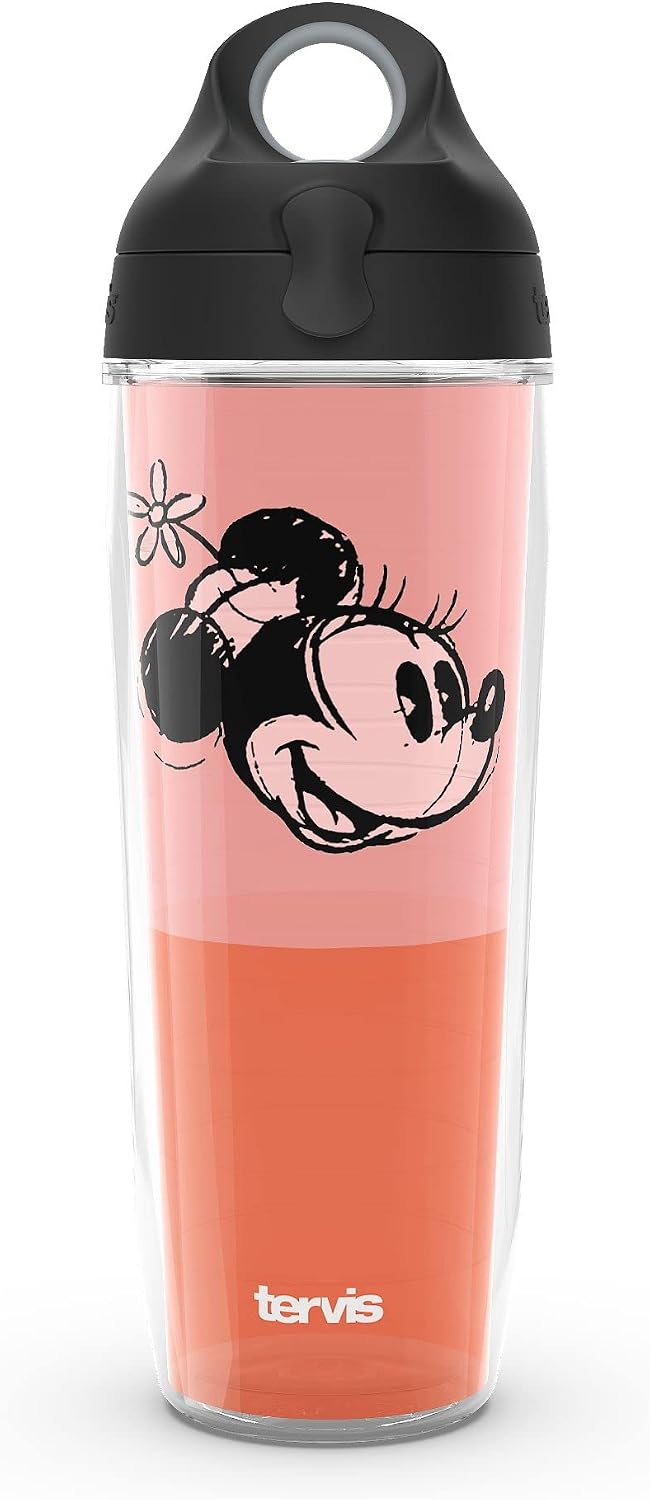Tervis Disney Fundamentals Collection - Vaso aislado de doble pared hecho en Estados Unidos mantiene las bebidas frías y calientes, 16 onzas, paquete de 4, surtido