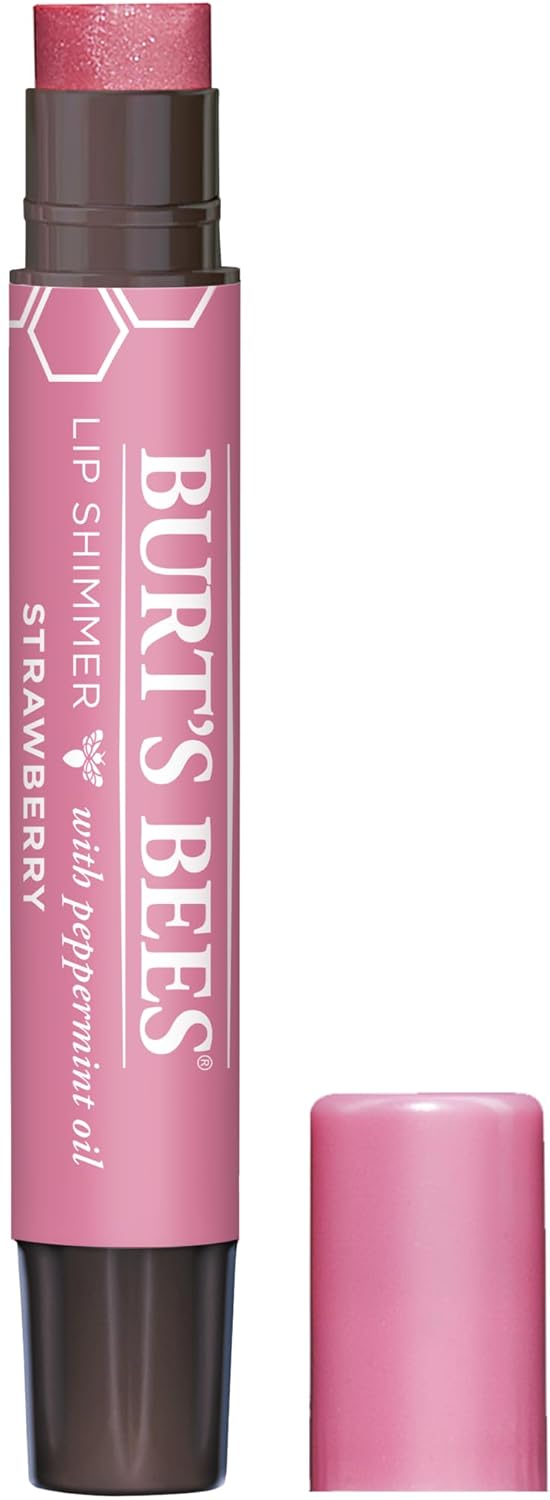 Burt's Bees Brillo de labios hidratante 100% natural, Pruna - 1 tubo