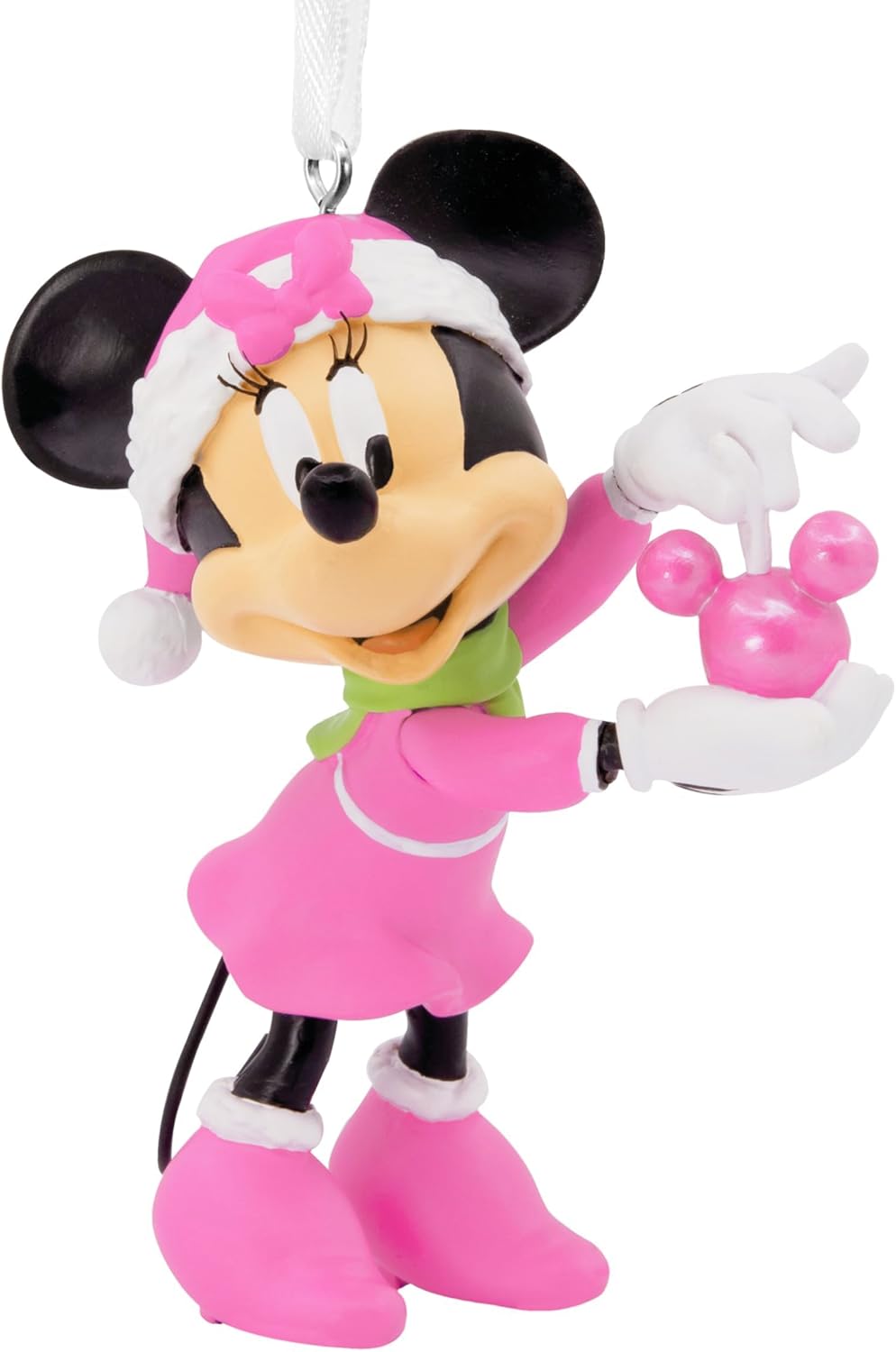 Hallmark - Adorno navideño colgante de Minnie Mouse de Disney en tubo de nieve