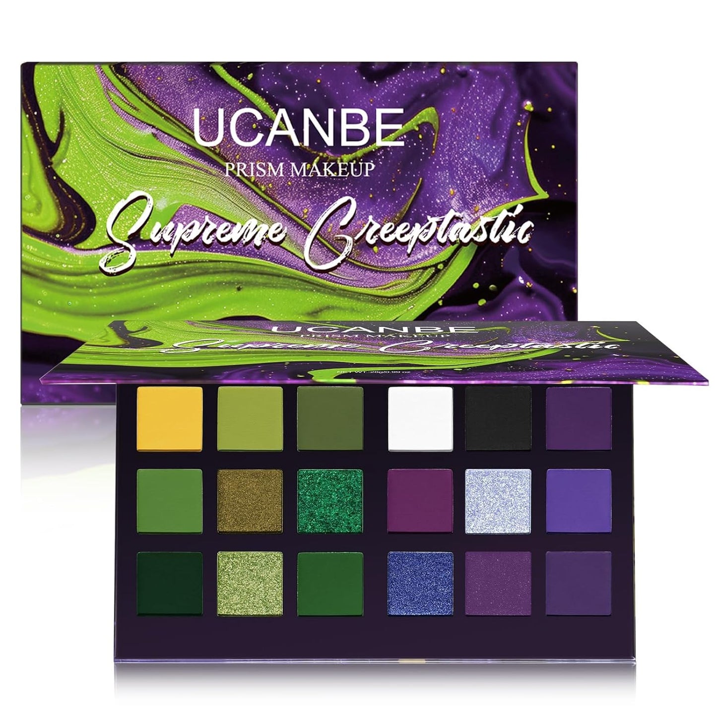 Matte Eyeshadow Palette Pro 18 Colors Pigmented Shimmer Glitter Eye Shadow Palette, Long Lasting Waterproof Dark Smokey Powder Cosmetics Pallet Halloween Valentine Gift Makeup Kit (01# Seductress)
