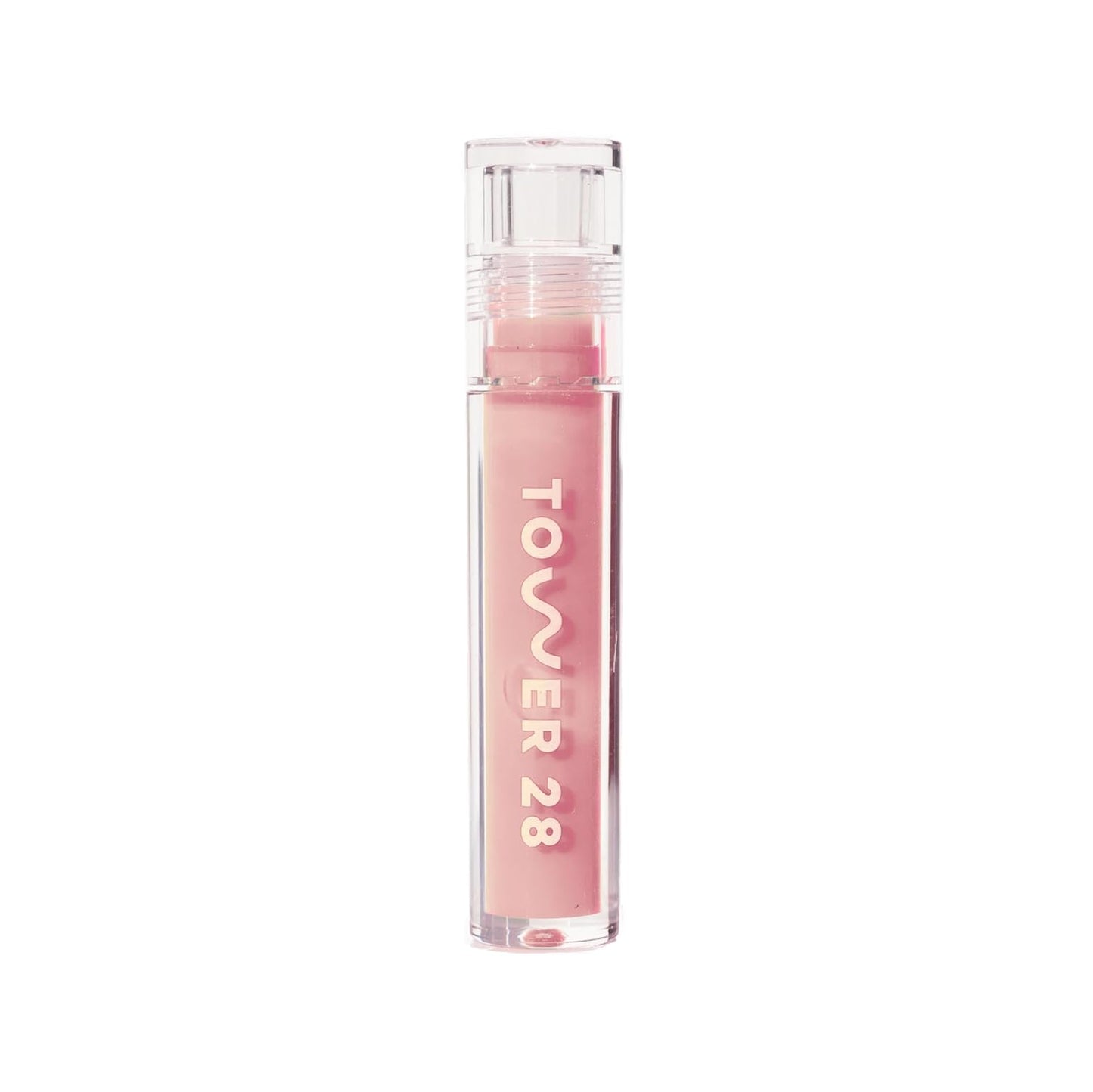 Tower 28 ShineOn Lip Gloss Jelly - Hydrating Tinted Lip Balm + Milky Gloss for Sensitive Lips - Non-Sticky + High-Shine Jelly Formula with Nourishing Oil Blend - Sesame - Mauve (0.13)