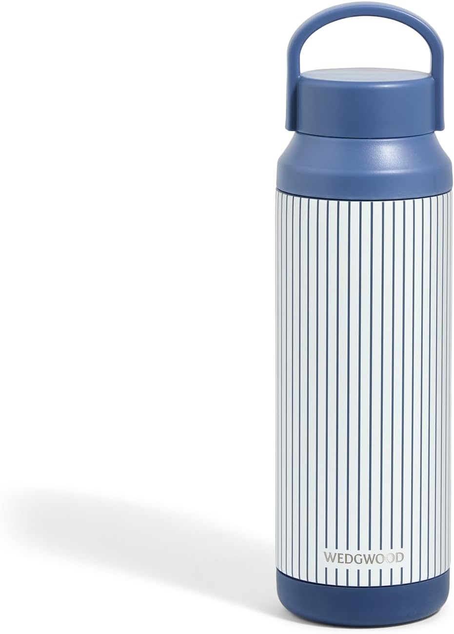 Wedgwood 1078322 Wild Strawberry Thermos Bottle, 16.9 fl oz (500 ml), Thermal and Cold Water Bottle
