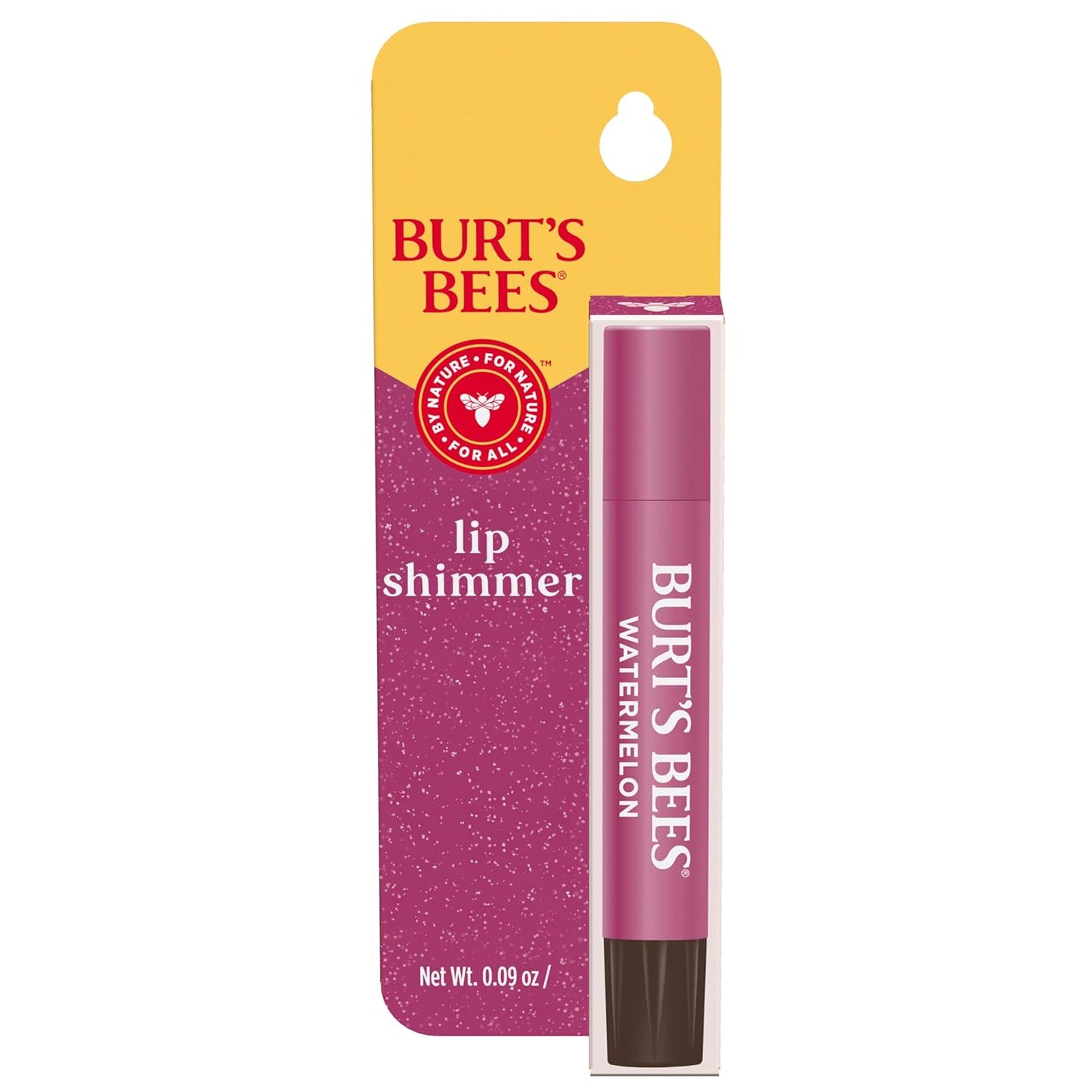 Burt's Bees Tinte labial brillante, bálsamo labial tintado en barra, hidratante para hidratación durante todo el día con acabado pigmentado natural brillante y color modulable, higo, 1 tubo, 0.09 oz.
