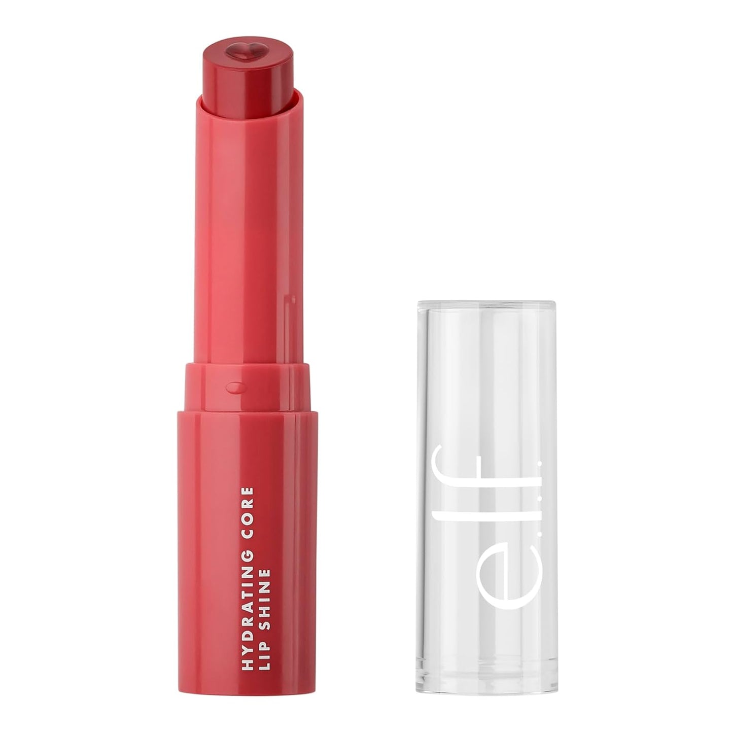 e.l.f. Hydrating Core Lip Shine with Shea Butter & Vitamin E, Tinted Lip Balm for A Smooth, Glossy Finish & Long-Lasting Moisture, Ecstatic Deep Berry