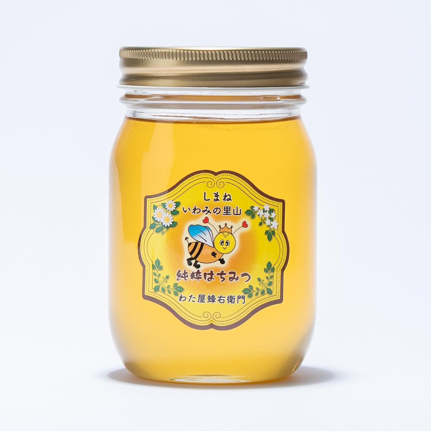 Domestic Pure Multi-flower Honey from Shimane Hamada｜Wataya Hachiuemon Sannen Iwa no Satoyama Honey, Additive-free Honey (500g 1 bottle)