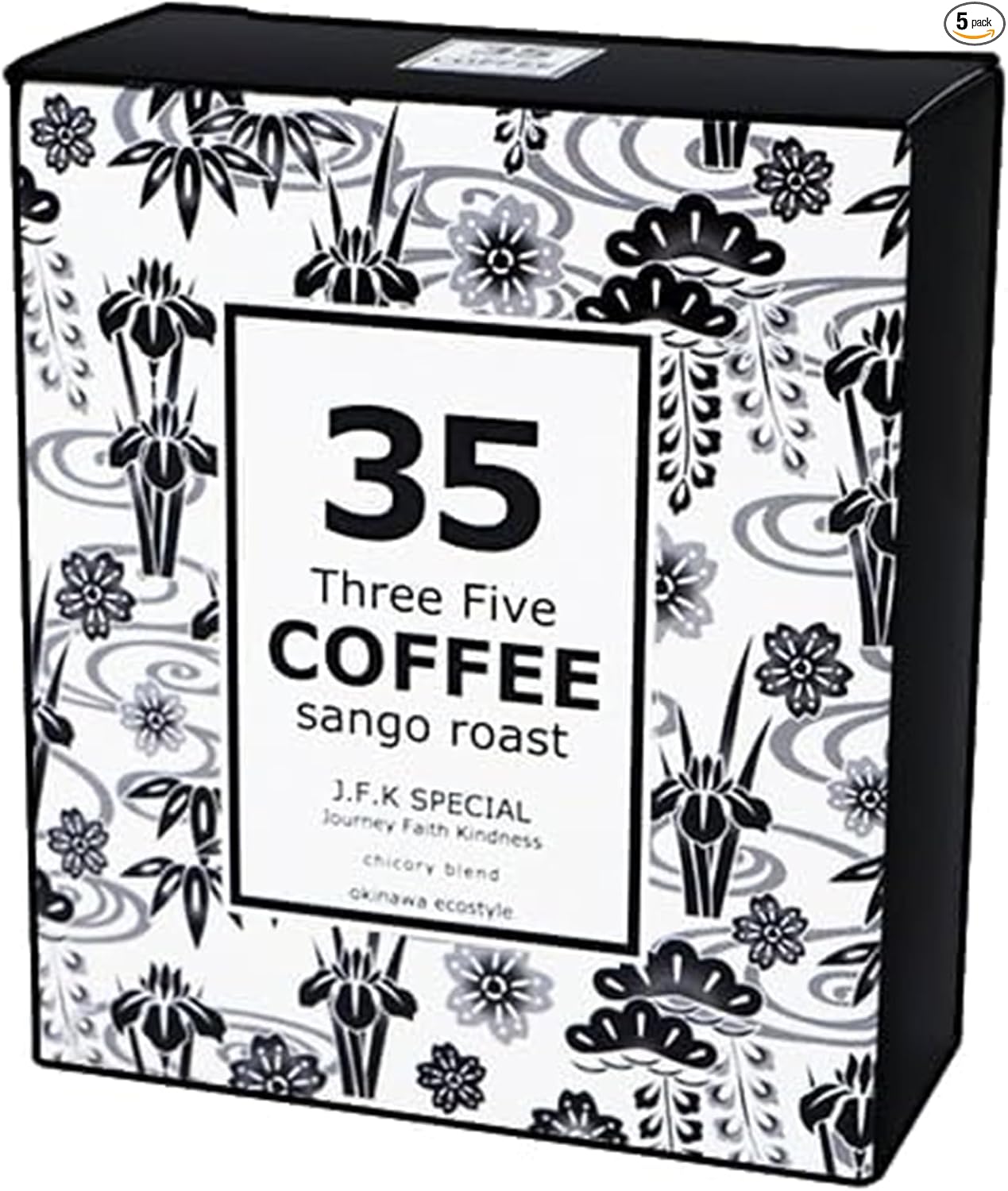 35COFFEE Coffee ISLAND SPECIAL Coral Roast Chicory Blend Tetra Bag Coffee 1 Box (5 Pack) Okinawa Souvenir