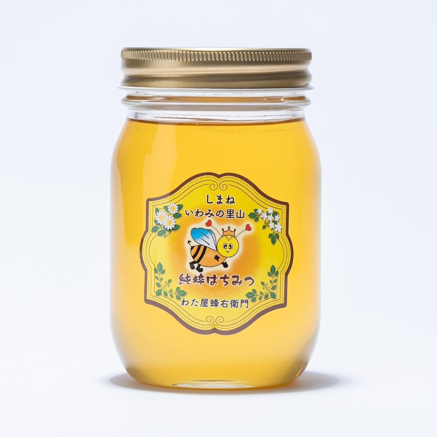 Domestic Pure Multi-flower Honey from Shimane Hamada｜Wataya Hachiuemon Sannen Iwa no Satoyama Honey, Additive-free Honey (500g 1 bottle)