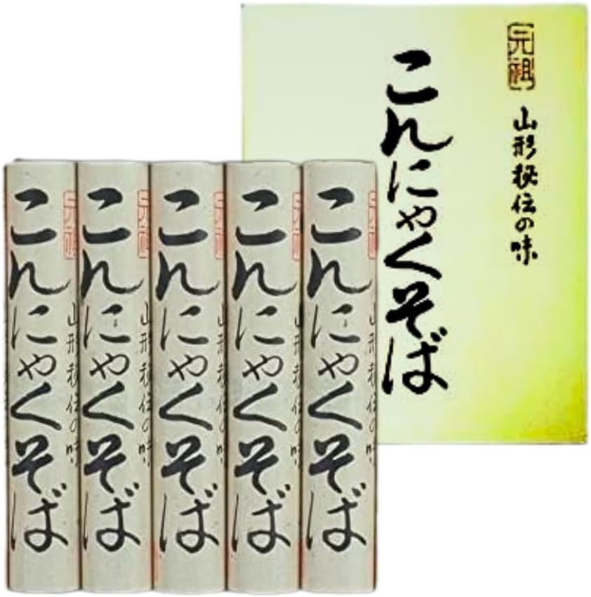 Sakai Seiboro Yamaga Specialty Konyaku Soba, 5 Noodles, Healthy Noodles, Full of Dietary Fiber, New Year's Eve Soba, Winter Gift, New Year's Eve Gift, Buckwheat Set, Gift Set