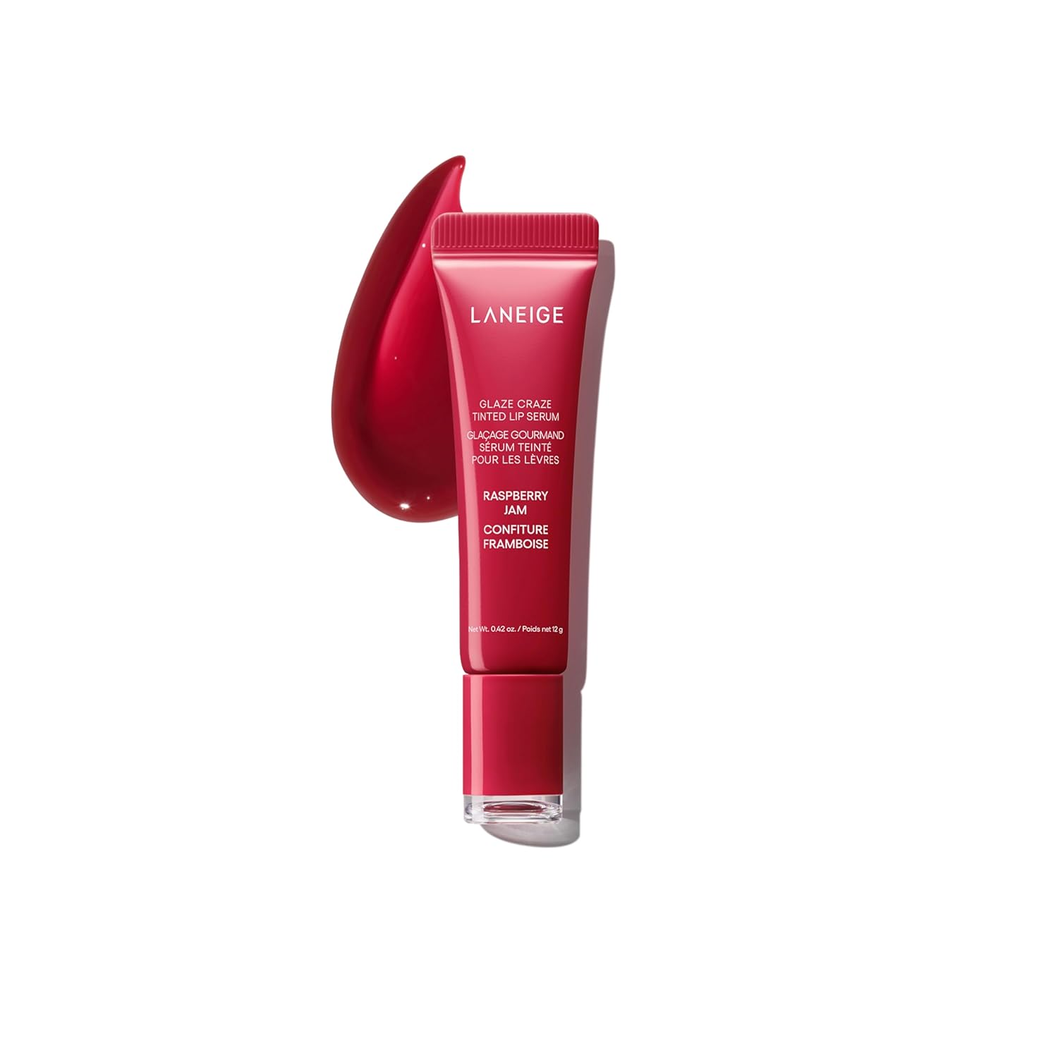 LANEIGE Glaze Craze Tinted Lip Serum: Hydrating, Lip Barrier-Boosting, Softening Lip Serum Treatment for Glossy & Buildable Shine, Nourished Lips with Plumping Polypeptides | Korean Skin Care
