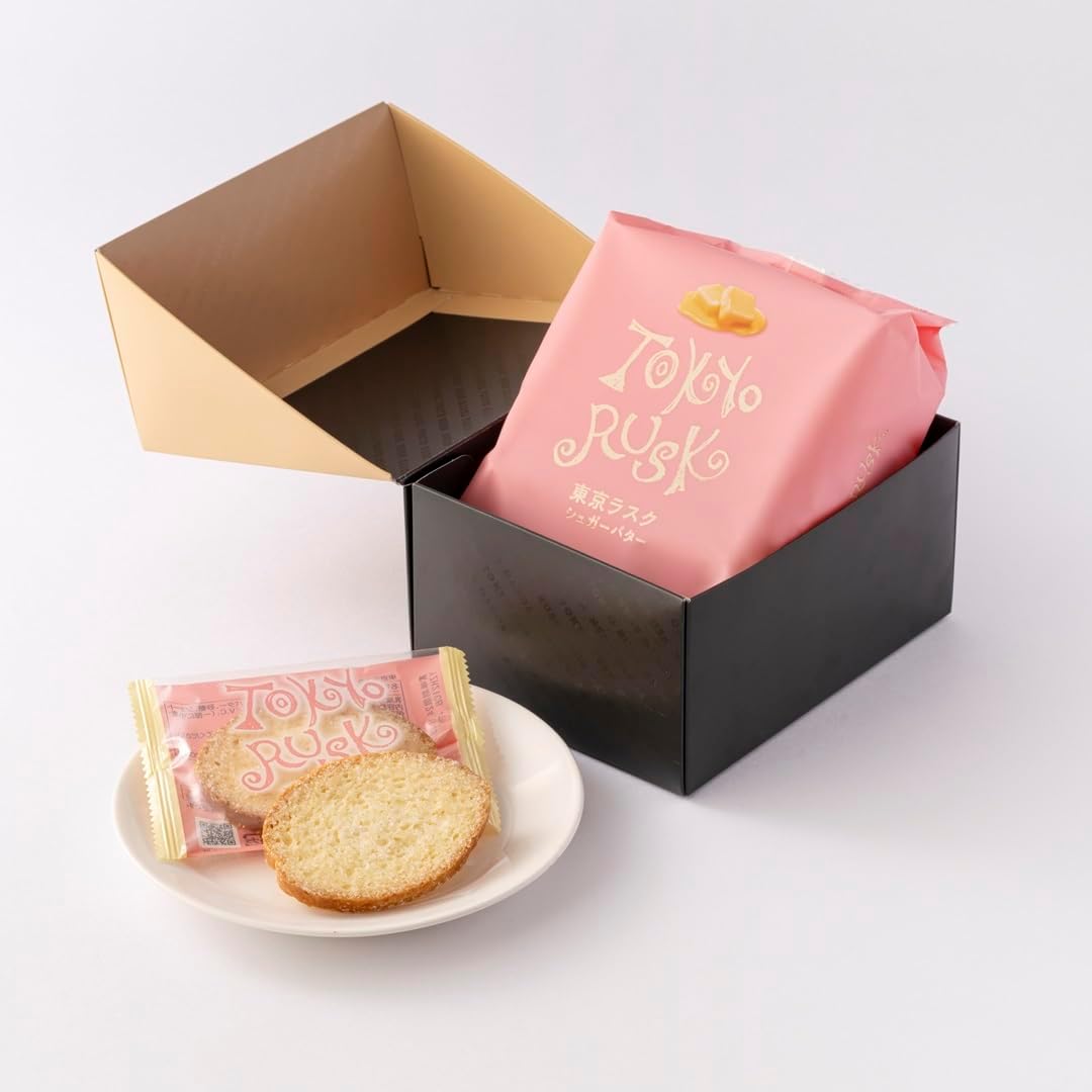 Tokyo Rusk Garlic from Aomori Prefecture, Pack of 8, Adult Snacks for Beer and Wine, Thick Butter and Garlic Flavor, Gift, Present