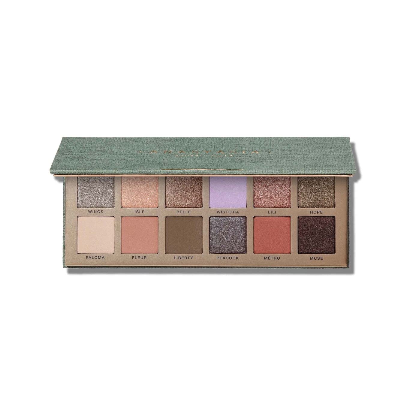 Anastasia Beverly Hills Essential Eyeshadow Palette - Professional 12-Shade Artistry Collection featuring High-Pigment Mattes and Multidimensional Metallics