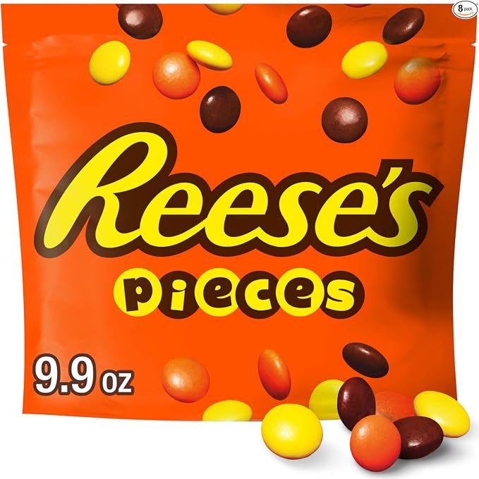 REESE'S PIECES Peanut Butter in a Crunchy Shell, Candy Bulk Bag, 48 oz (Pack of 2)