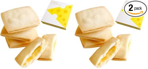 Kame Jirushi Official: Ibaraki Cheese Cookies (10 pieces) Creamy Chocolate with Rich Cheese Flavor, Individually Wrapped, Gift from Ibaraki