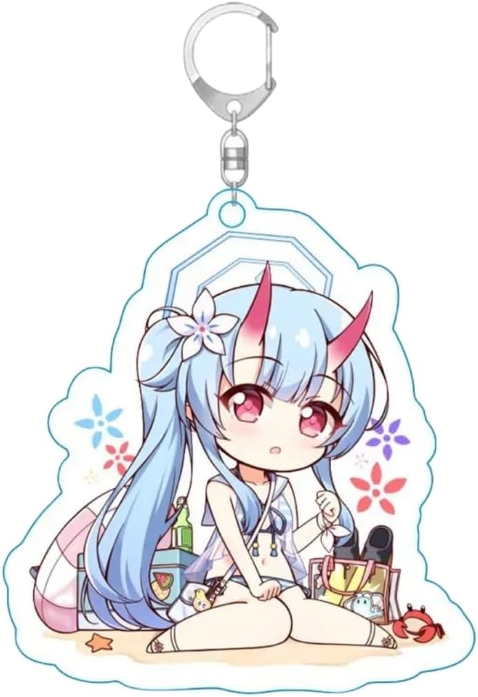 ブルアカ キャラクターアクリルキーホルダー デフォルメ Ver.2 台紙なし 萌えグッズ 非公式 [並行輸入品]