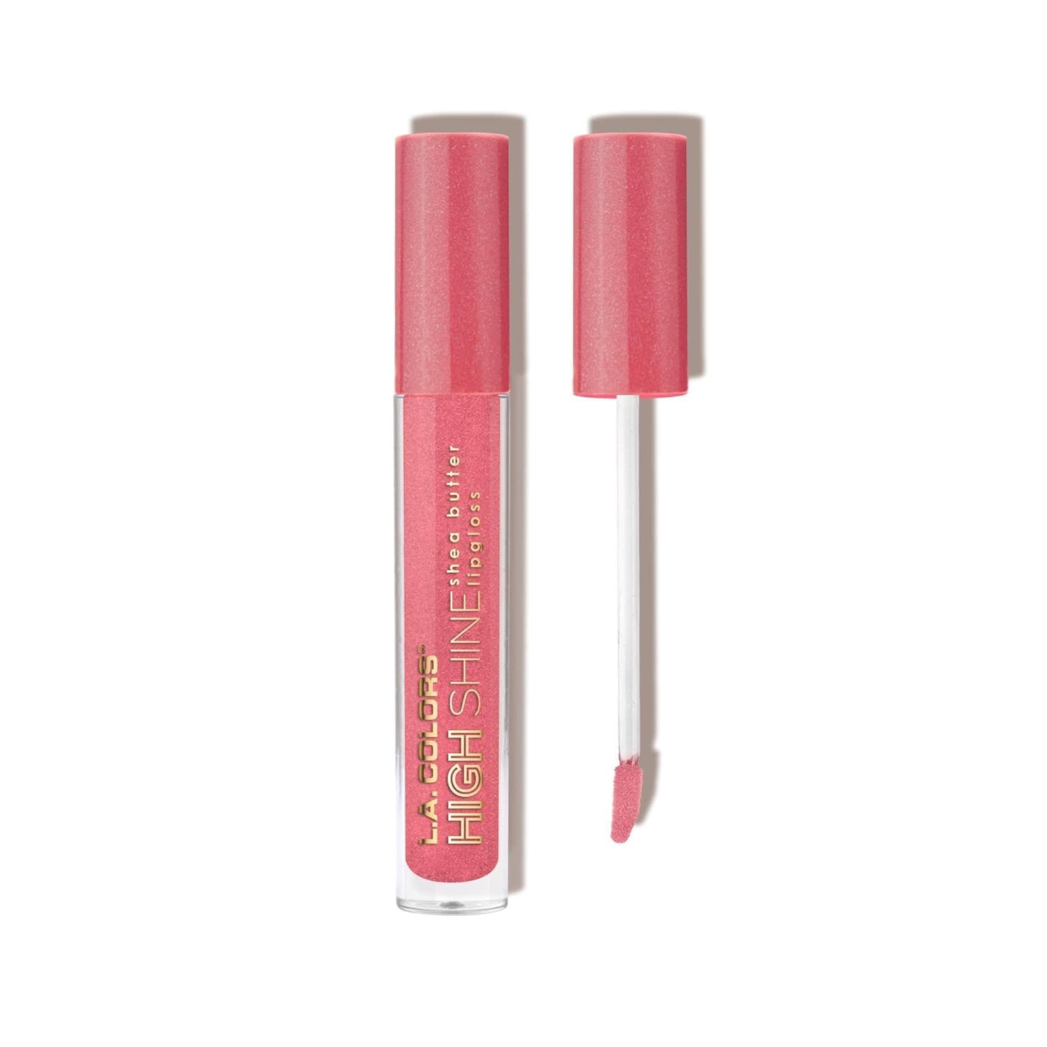 Manteca de Karité Lip Gloss de lato brillo L.A. Colors, de 0,14 onza, Transparente
