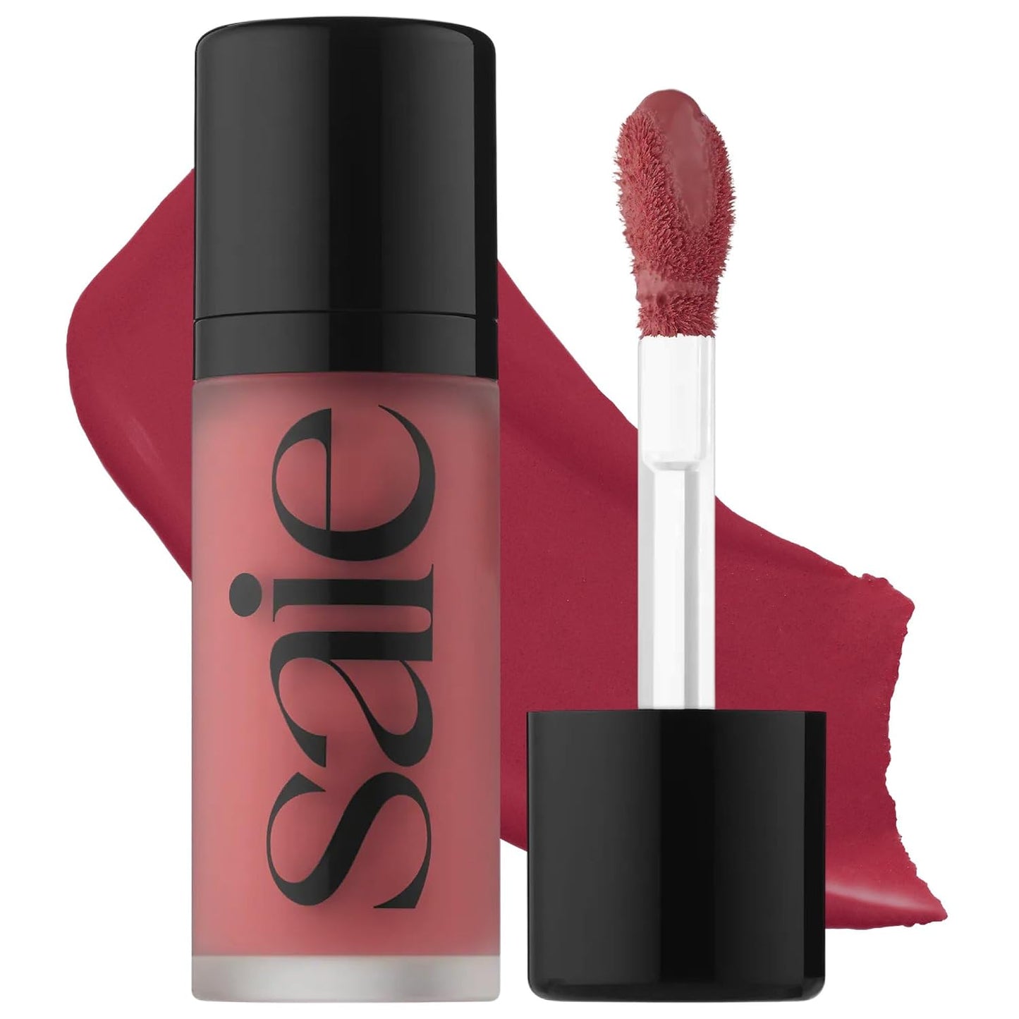 Saie Mini Dew Liquid Blush for Cheeks - Hydrating Cream Blush Stick with a Blendable + Buildable Formula - Skincare Infused Dewy Cheek Tint for a Natural Flush - Clean, Vegan Makeup - Sweetie (.24 oz)