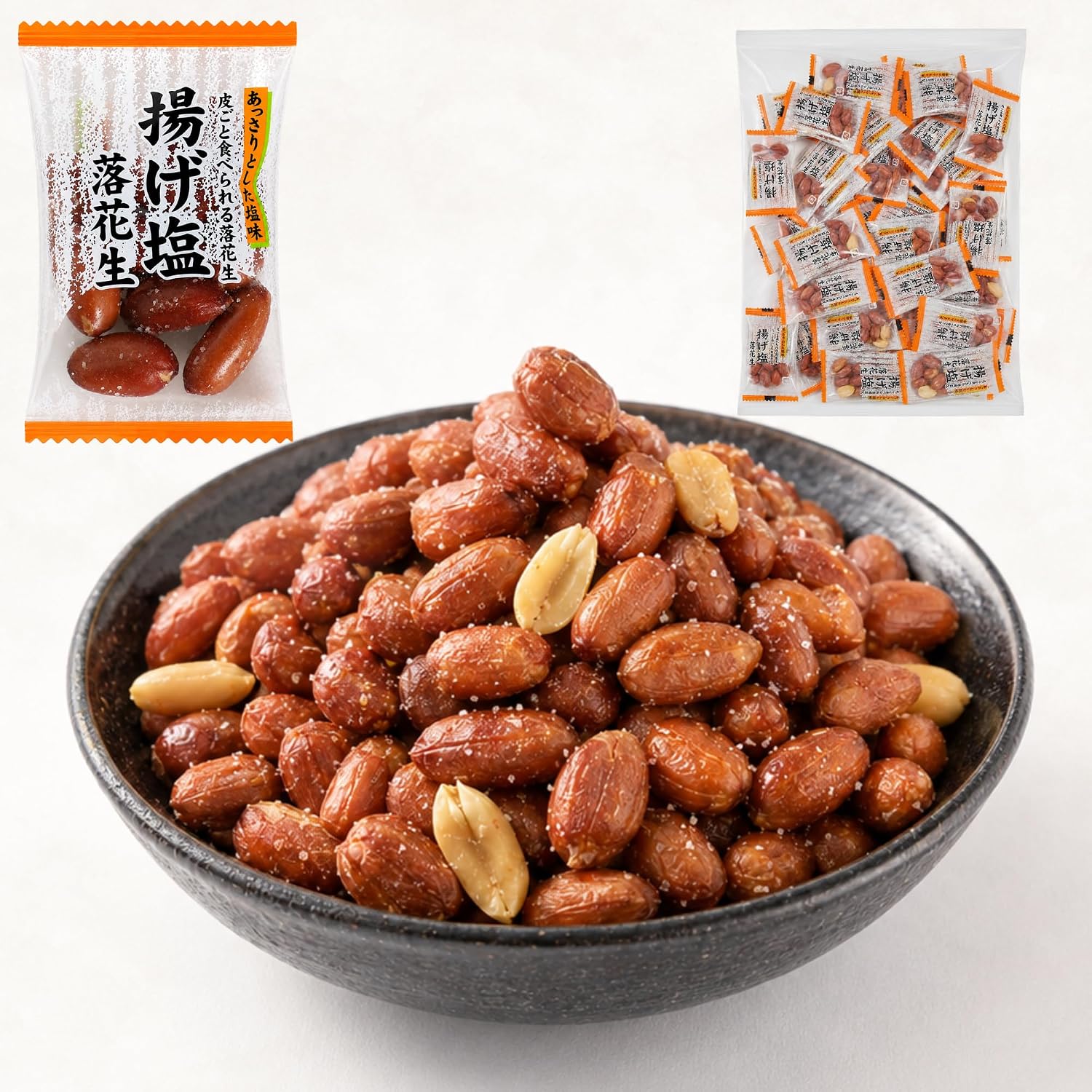 Alneka Fried Corn Snacks, Individual Packaging, Corn, Miyakoshima, Snow Salt, Small Bag, Sweets, 3.5 oz (100 g), Approximately 25 Pieces