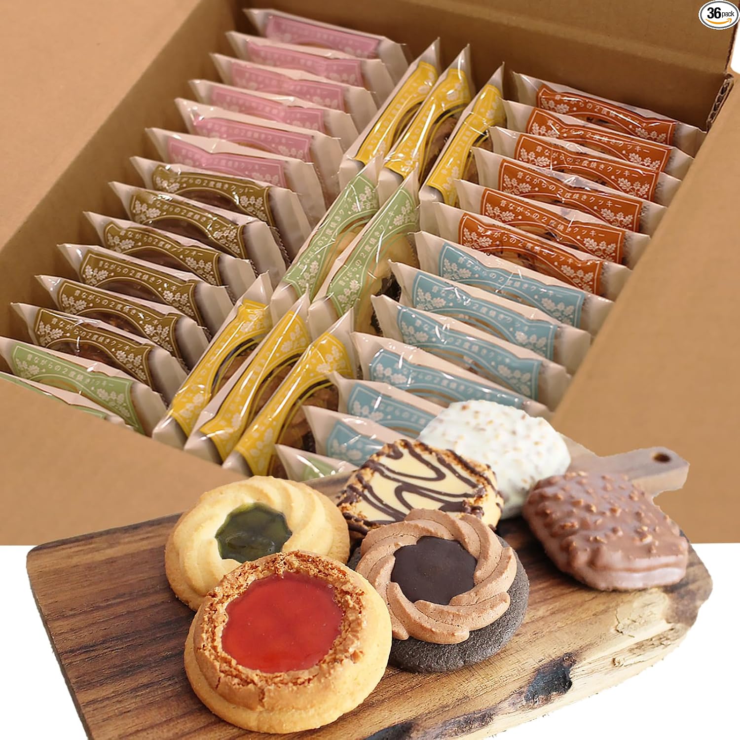 【三丁目の菓子工房】Traditional Double-Baked Cookies (Russian Cake) (6 types, 24 pieces)