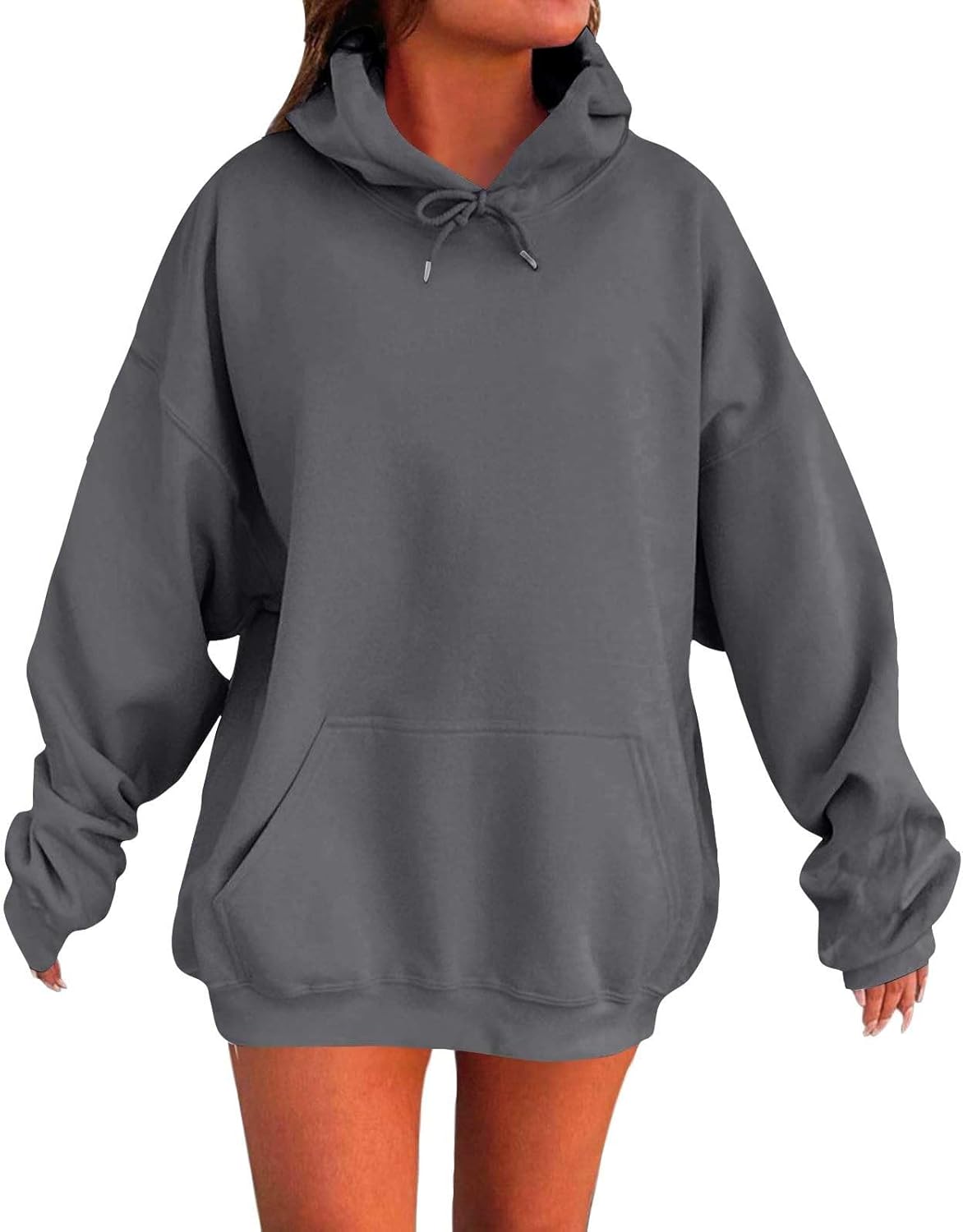 Sudaderas con capucha de gran tamaño para mujer, chaquetas de invierno 2026, ropa Y2K, lindas sudaderas con cuello redondo, sudaderas de moda