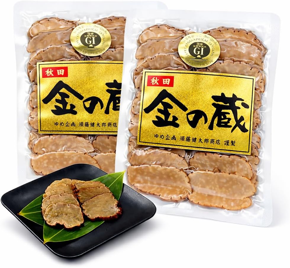 Kanekura Slice, 2.8 oz (80 g) (100 Days of Aging), Ibuiri Gakko Akita Specialty, Additive-free, Smoked Kadan, Pickle, Sake, Souvenir, 1 Bag, 2.8 oz (80 g)