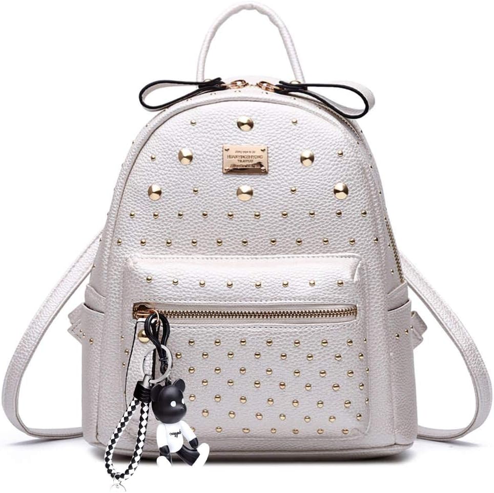 AINUOEY Women's Backpack Handbags Shoulder Strap Feminin Teen Original PU Leather 76601 1pc Set