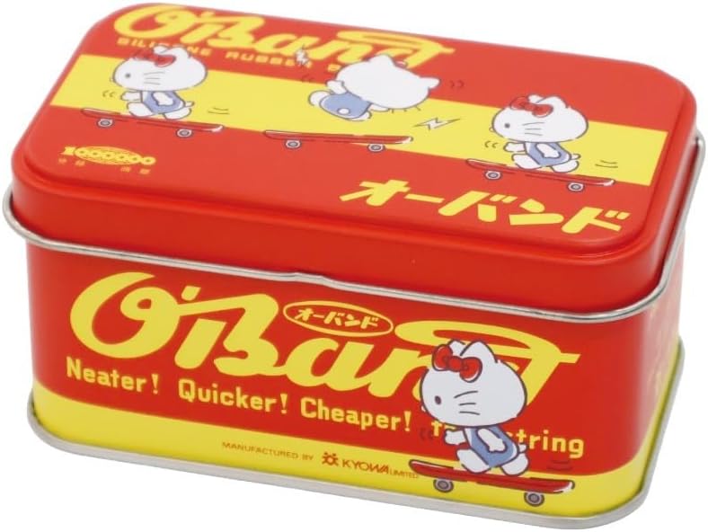 サンリオ(SANRIO) オーバンド × マイメロディ缶 シリコーン製 輪ゴム 日本製 共和