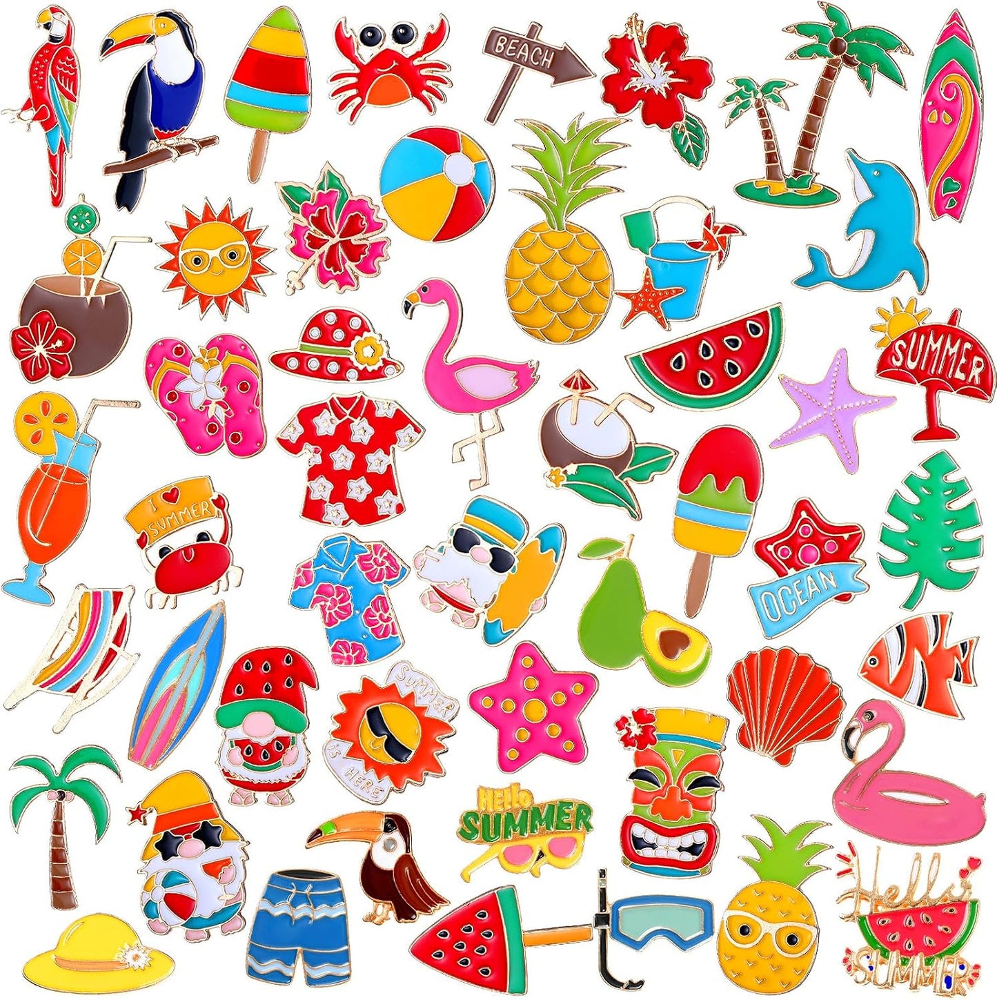 Ceenna 100 Pcs Enamel Pins Bulk Lapel Pins Brooches Decoration Gift for Backpack Clothes Women Mothers Teachers Nurse