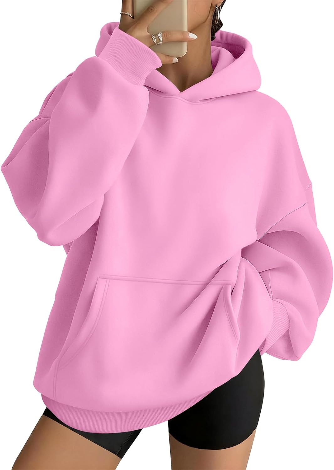 AUTOMET Sudaderas con capucha grandes para mujer, de vellón, modernas, sudaderas con cremallera 2026 | Comfrt Wear, Oversized Fit Soft Fleece Pullover, Perfect For Trendy Streetwear, College Outfits, And Daily Home Wear