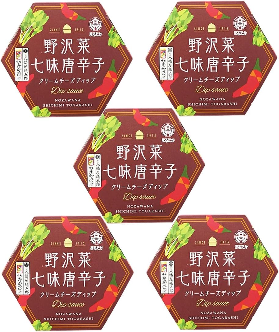 Nozawana Shichimi Chili Pepper Cream Cheese Dip, 3.9 oz (110 g), Yawataya Shogoro, Shinshu Nagano Zenkoji Bread Companion, Secret Kenmin Show, Marutaka (1 Piece)