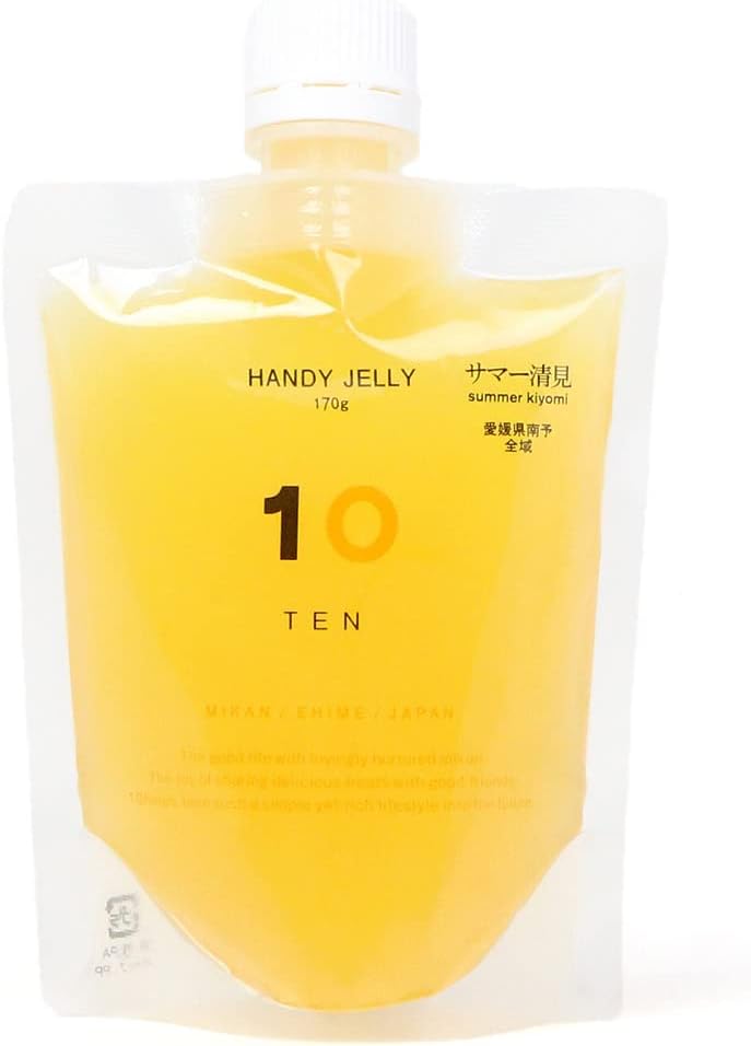 10FACTORY Ehime Mikan Jelly, Set of 8 (7 Types), 6.0 oz (170 g), Ehime Product, Additive-Free, Fruit, Orange, Made in Japan, Handy Jelly (8 Pieces, 7 Types)
