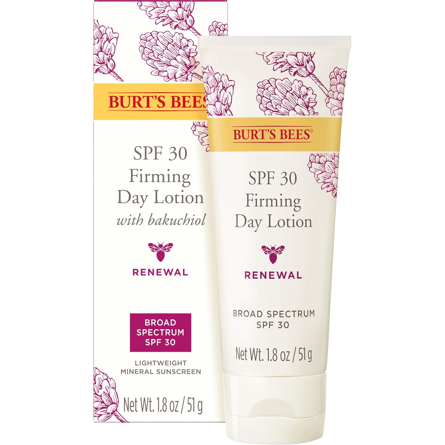 Burt's Bees Renewal Firming Eye Cream With Natural Retinol Alternative, Reduces Appearance of Lines, Wrinkles, Under-Eye Circles and Crow's Feet, 99 Percent Natural Origin Skin Care, 0.5 oz. Bottle