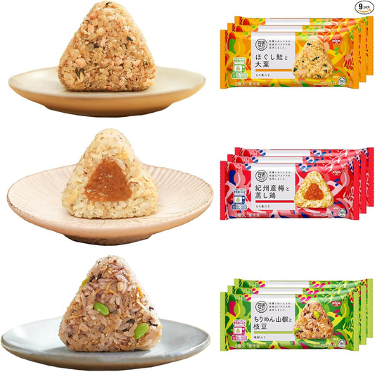 Frozen Kanzen Meshi DELI Staff's Top 7-Variety Set! Total 7 Meals Nissin Foods Frozen Bento (Tender Salmon and Perilla Rice Ball, Tuna Mayo Five-Grain Rice Ball, Spicy Mentaiko and Takana Rice Ball
