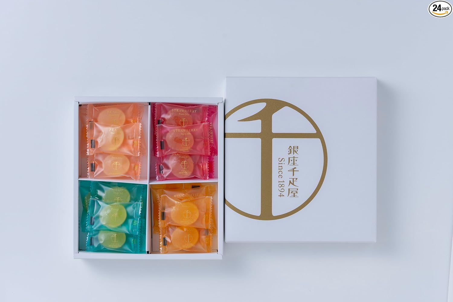 Gift candy jelly assortment from Patisserie Ginza Sembikiya, can of bite-sized fruit jelly
