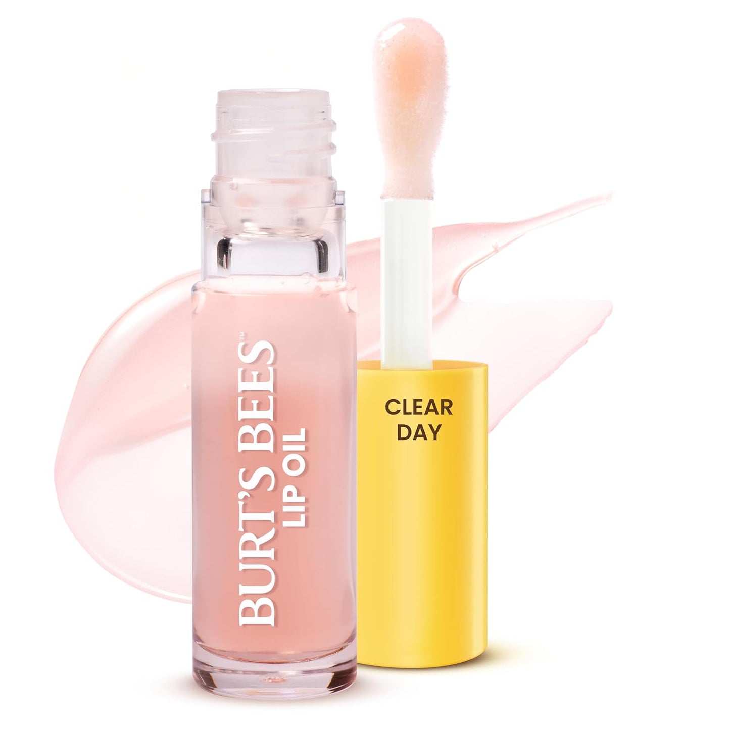 Burt's Bees Aceite Labial Plum Twilight, Hidratación Instantánea, Nutre y Suaviza los Labios, Toque de Color Transparente, Acabado de Alto Brillo, Aceite de Jojoba de Origen Responsable, No Pegajoso