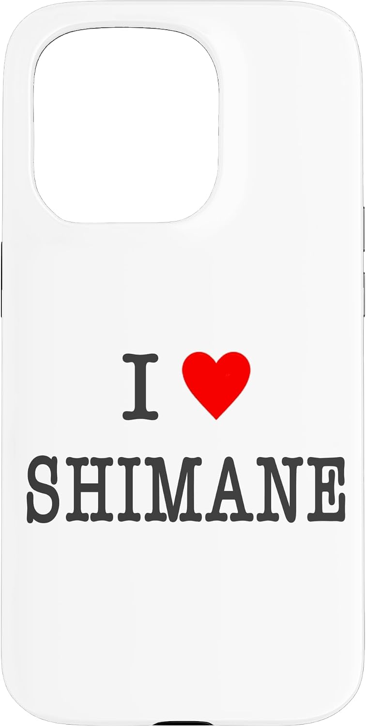 アイラブ・SHIMANE 島根（I Love ハート）【47都道府県】JIMO-T ジモティ お土産 プレゼント 面白 スマホケース iPhone 15 Plus 用