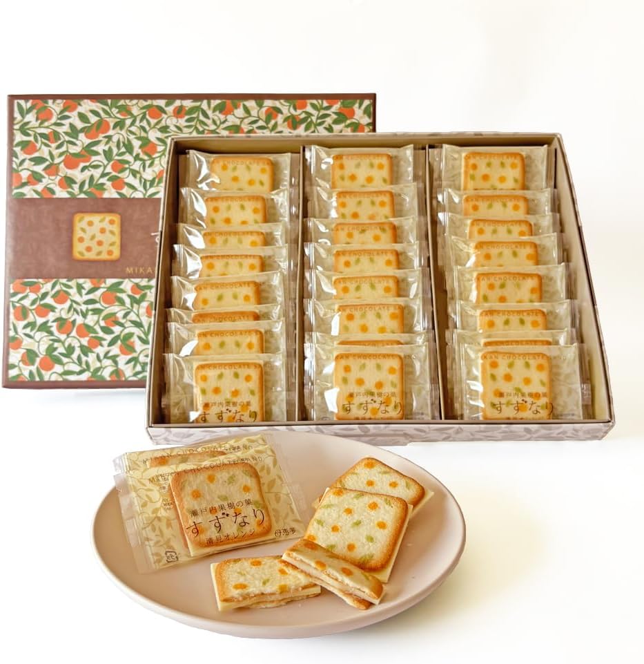 Mumei Dream Honpo Seto Uchi Orchard Candy, Tinnagi, Gift Gift, Birthday, Popular, Special Order, Sweets, Ehime, Kiyomi Orange, White Chocolate, Souvenir, Individual Packaging (8 Pieces)